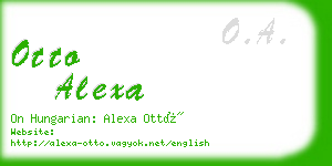 otto alexa business card